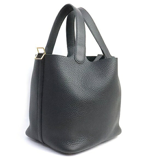HERMES Picotin Lock MM Taurillon Clemence Bag Size ONE SIZE