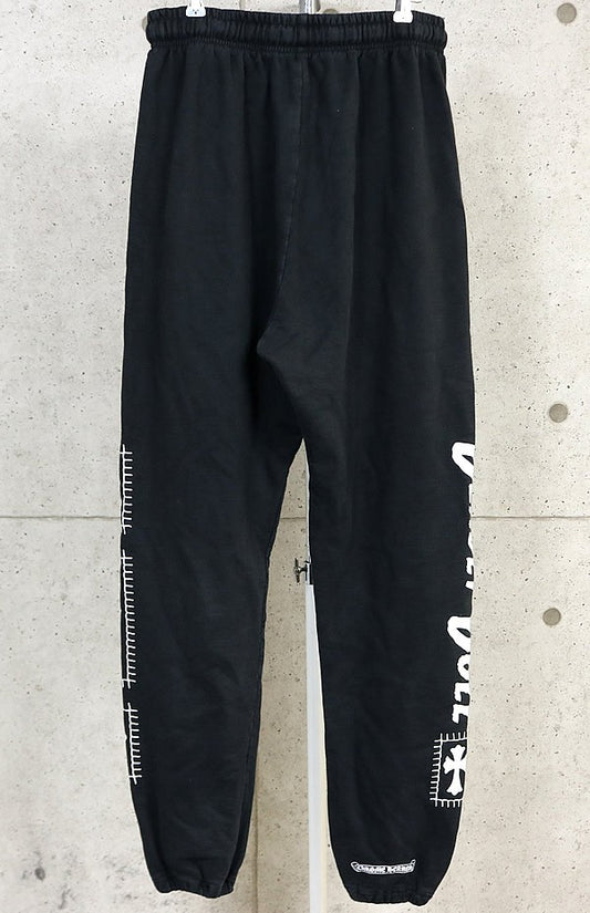 CHROME HEARTS Deadly Doll Cotton Sweatpants Black Size L