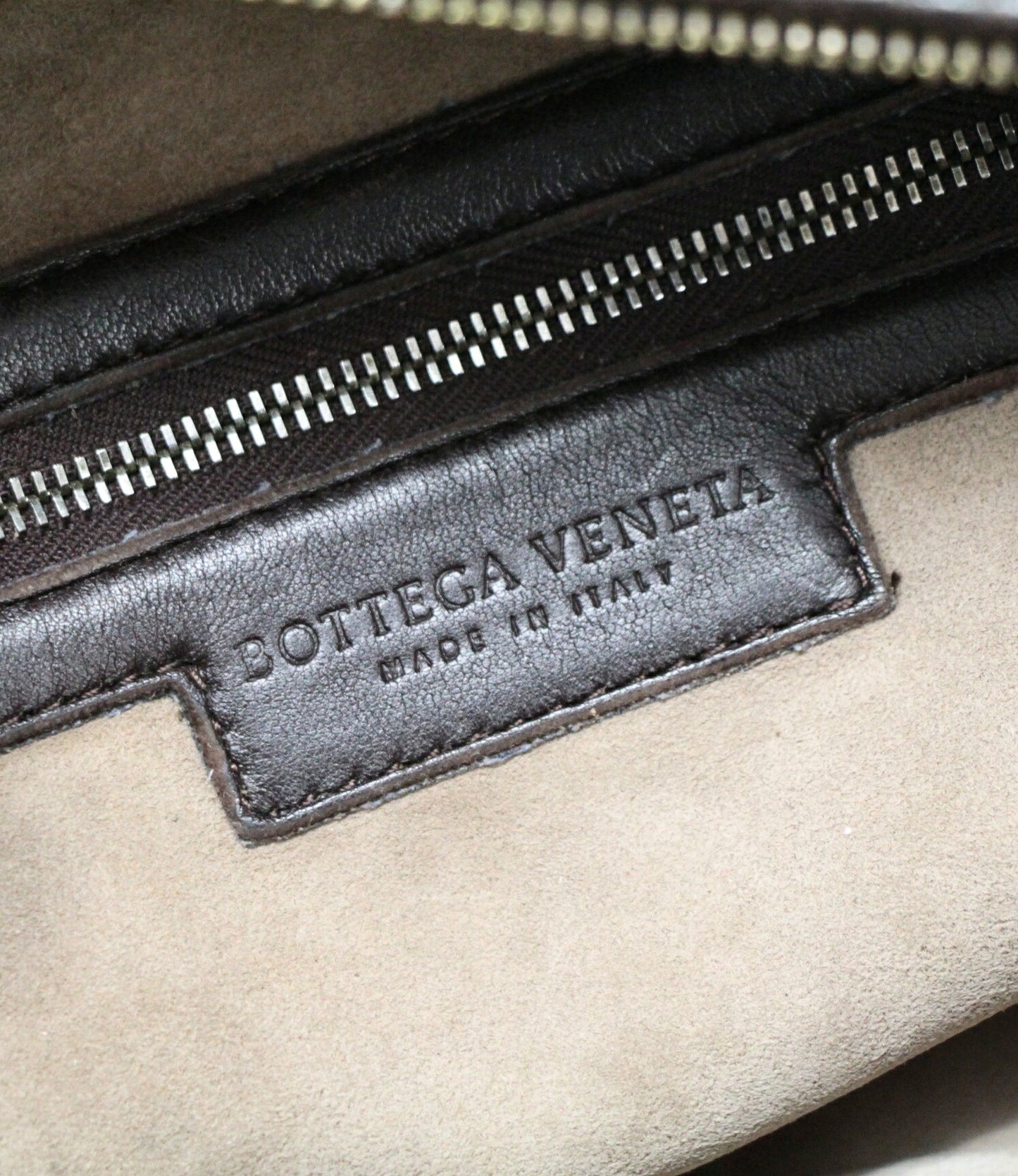 BOTTEGA VENETA Intrecciato Leather Dark Brown Boston Bag Size ONE SIZE