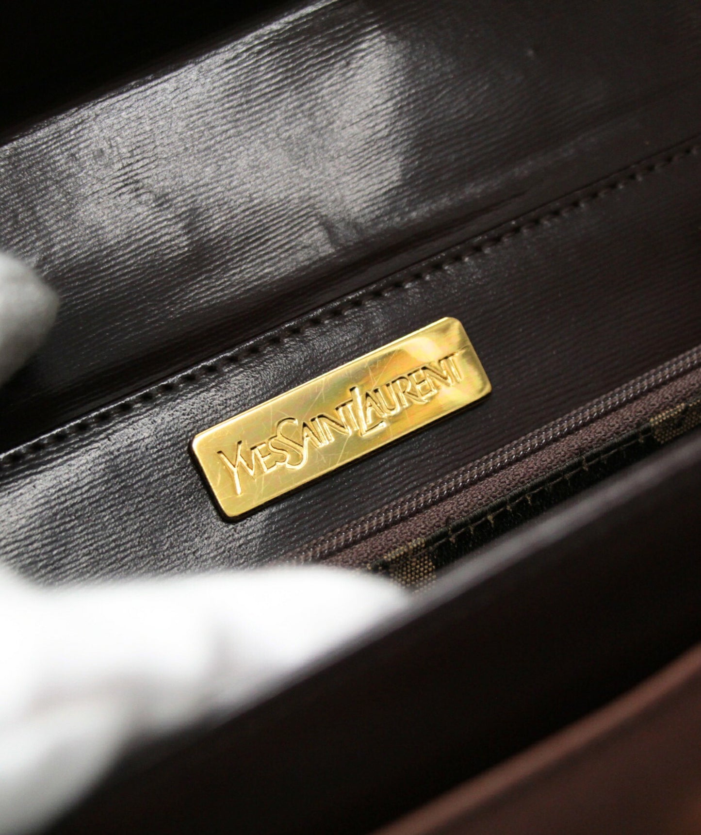 YVES SAINT LAURENT Vintage Handbag Brown Size ONE SIZE
