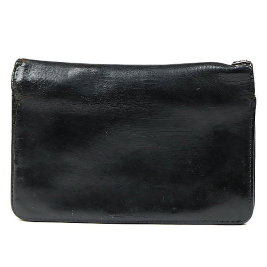 CHROME HEARTS 2ZIP Cross Button Wallet Black Size ONE SIZE