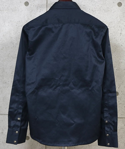 CHROME HEARTS BS Fleur Button Military Jacket Navy Size M