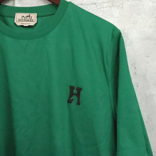 HERMES H-Bal Mini Patch Cotton Crewneck T-Shirt Size L
