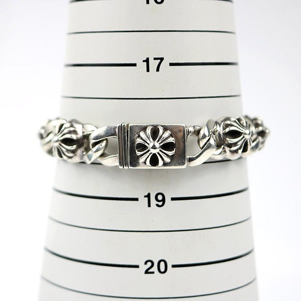 CHROME HEARTS Small Crosslink Silver Bracelet Size ONE SIZE