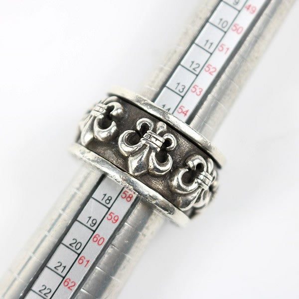 CHROME HEARTS BS Fleur Spinner Silver Ring Size ONE SIZE