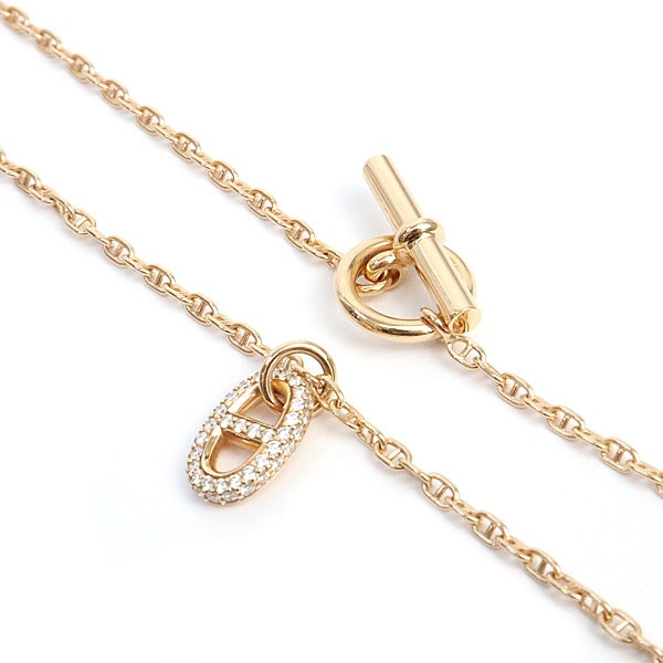 HERMES Chaine d'Ancre K18PG Diamond Necklace Size ONE SIZE