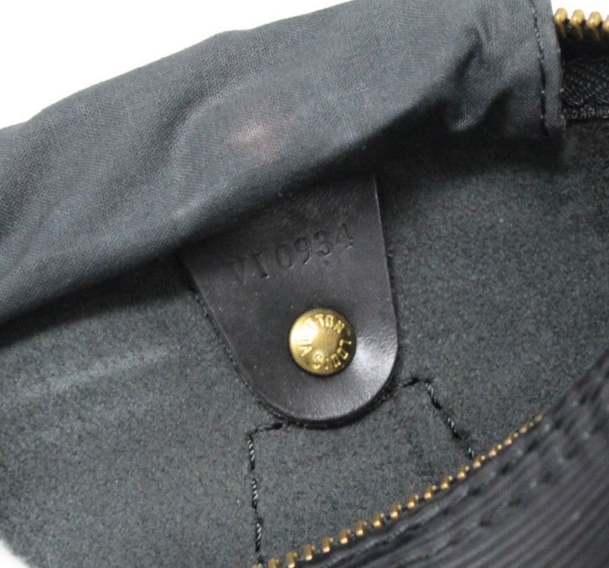 Louis Vuitton Speedy 25 Epi Leather Bag Black Size ONE SIZE