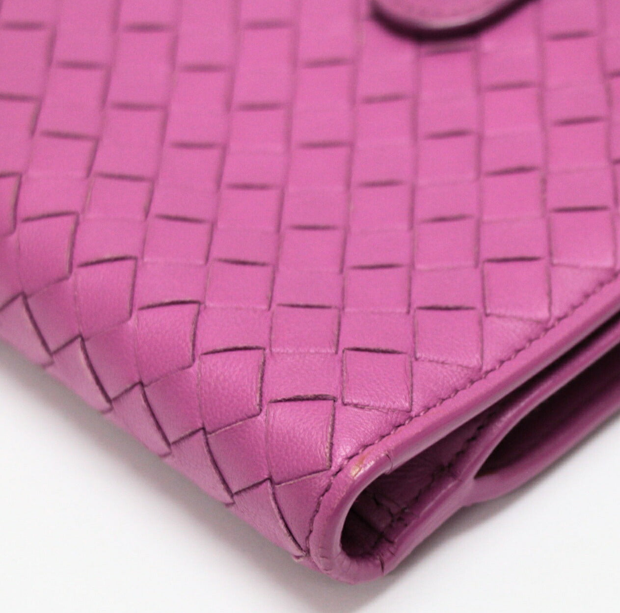 BOTTEGA VENETA Intrecciato Wallet Purple Size ONE SIZE