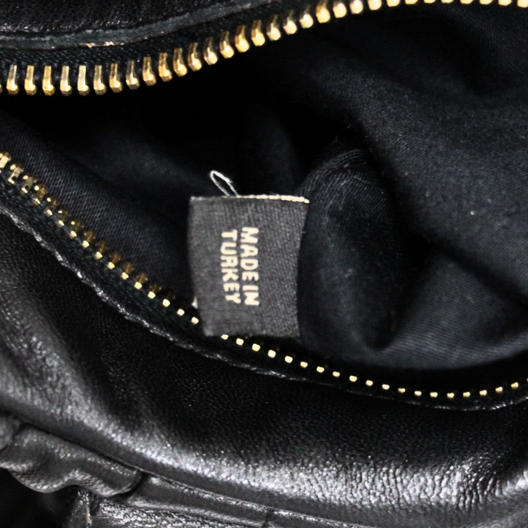 miu miu Matelasse Gathered 2-Way Bag Black Size ONE SIZE
