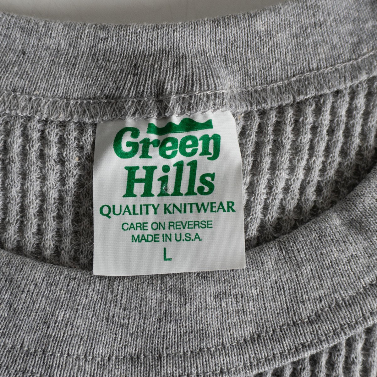 GREEN HILLS Thermal top T-Shirt Gray Size L