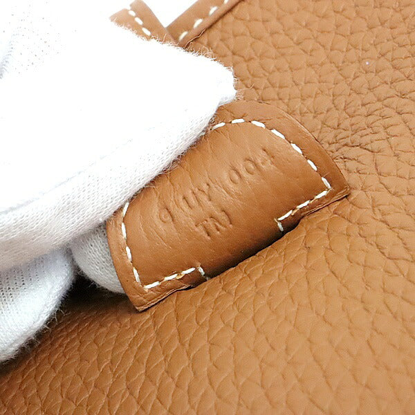 HERMES Evelyne 3PM Taurillon Clemence Bag Gold Size ONE SIZE