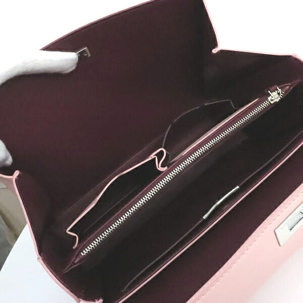 ANYA HINDMARCH Mortimer Calf Leather Bag Pink Size ONE SIZE