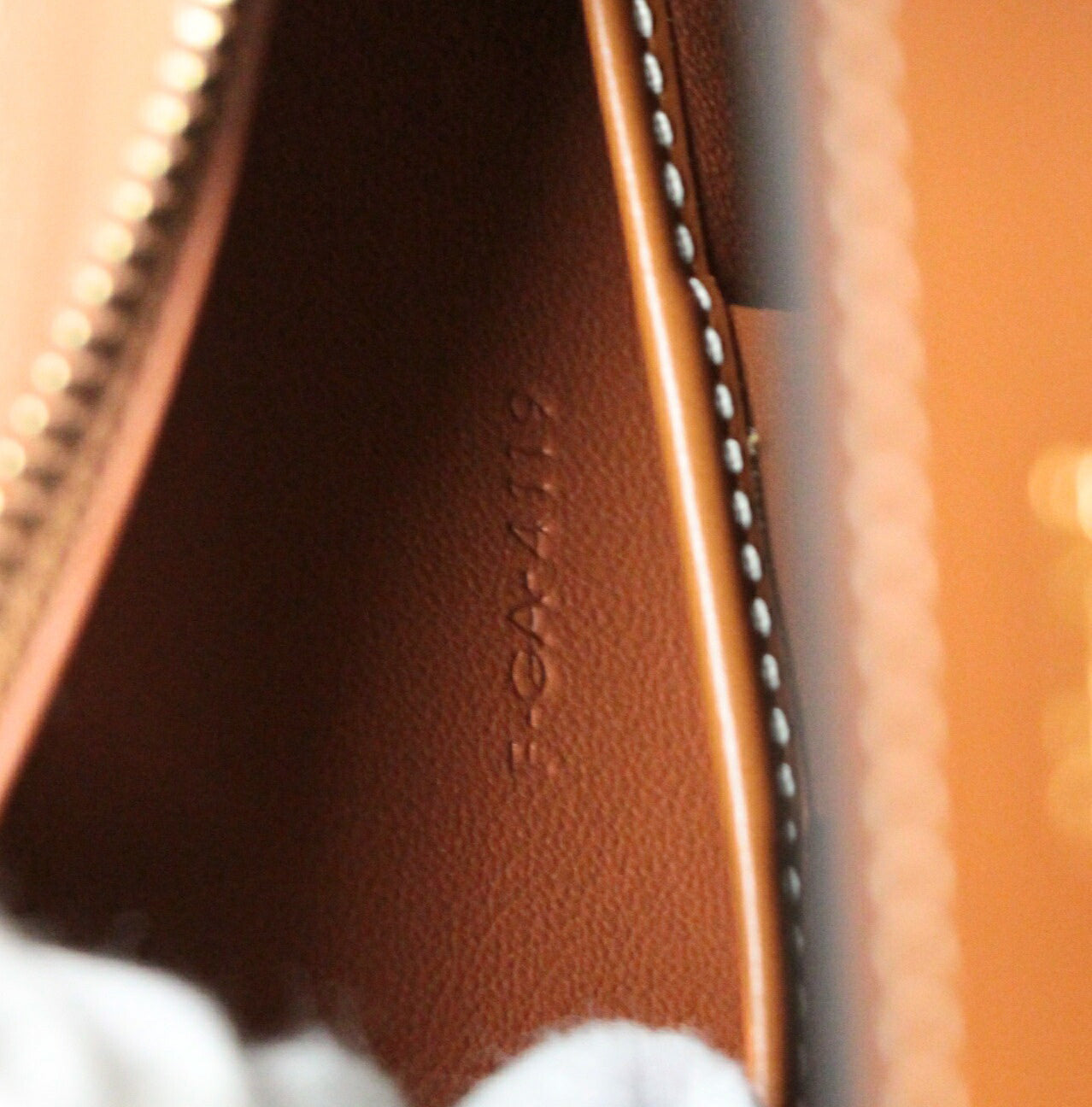 CELINE Nano Shopper Houndstooth Bag Brown Size ONE SIZE