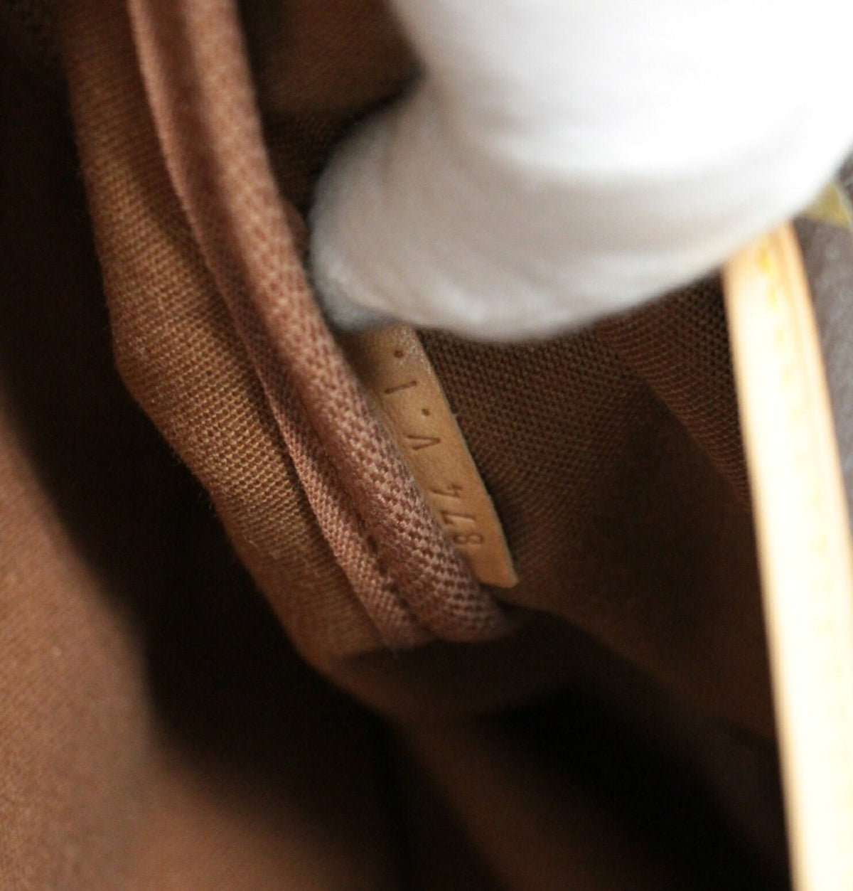 LOUIS VUITTON Monogram Saumur 43 Shoulder Bag Brown Sandals