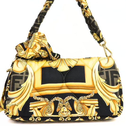 FENDACE Mamma Baguette 2-Way Nylon Bag Black Size ONE SIZE