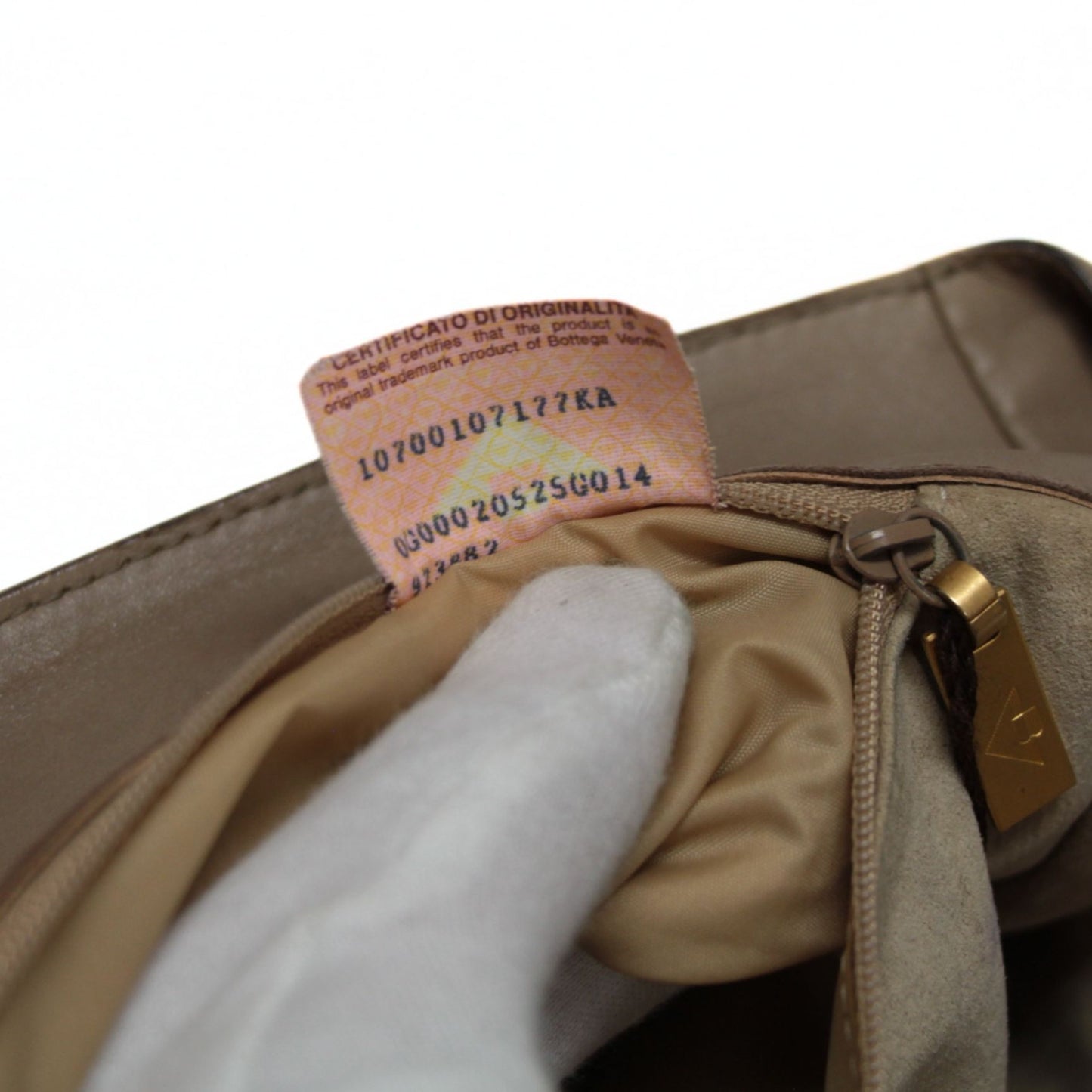 BOTTEGA VENETA Intrecciato Leather Bag Beige Size ONE SIZE