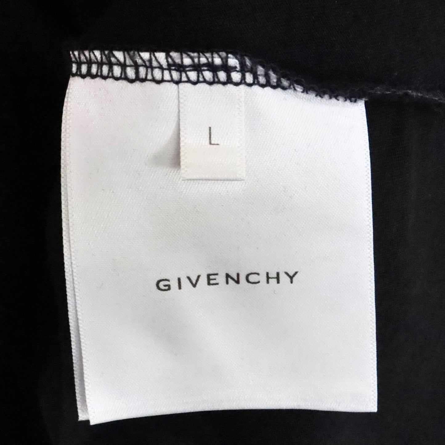 GIVENCHY DESTROYED EFFECT Distressed T-Shirt Black Size L