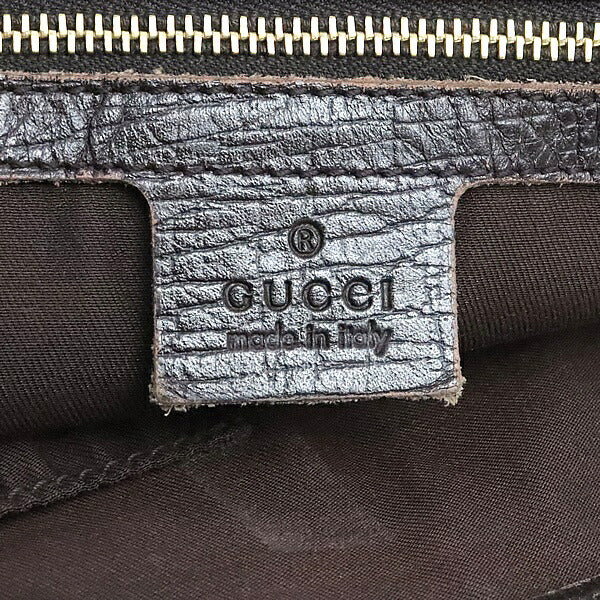 GUCCI GG Canvas Web Stripe Mini Tote Bag Brown Size ONE SIZE