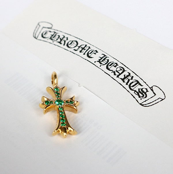 CHROME HEARTS 22K Tiny Fat Emerald Pendant Size ONE SIZE