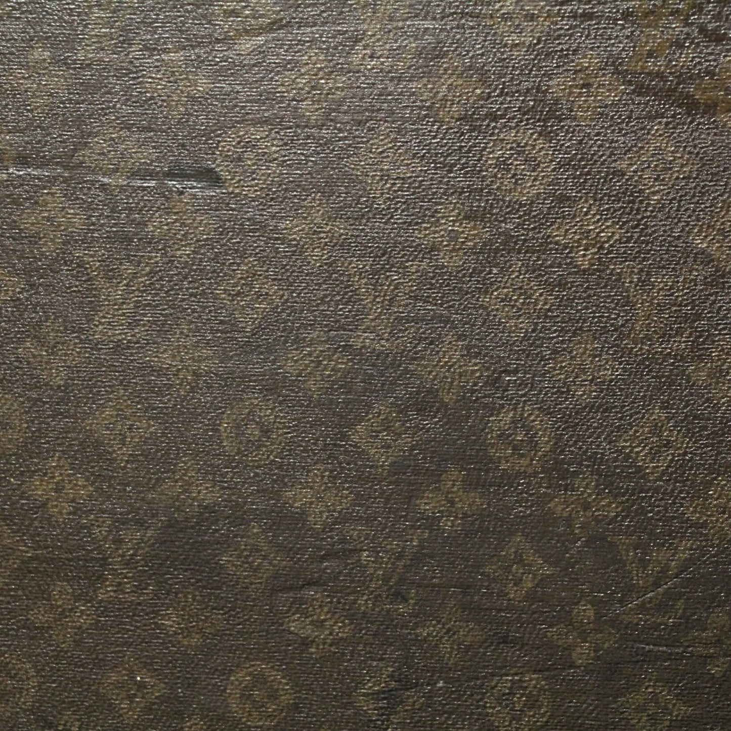Louis Vuitton Antique Hand-Painted Monogram Trunk Case