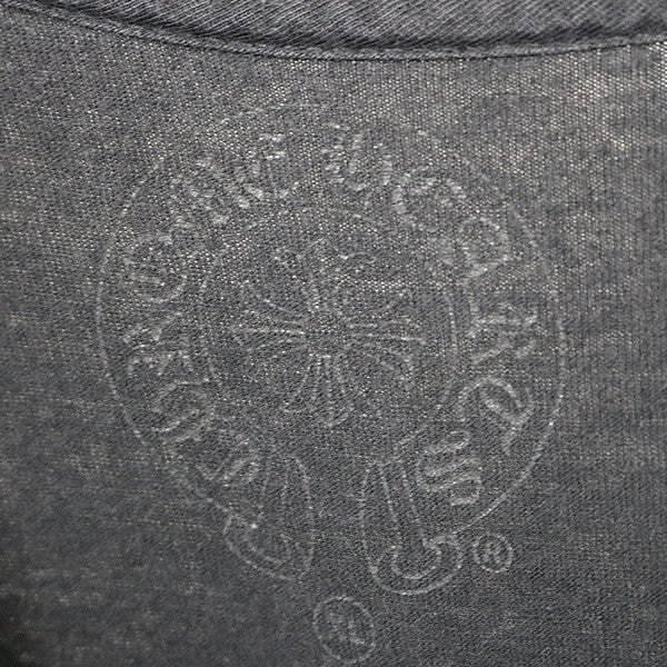 CHROME HEARTS American Flag Print T-Shirt Black Size XL