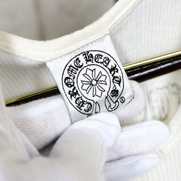 CHROME HEARTS T-Bar FUCK YOU Celtic Cross Top White Size S