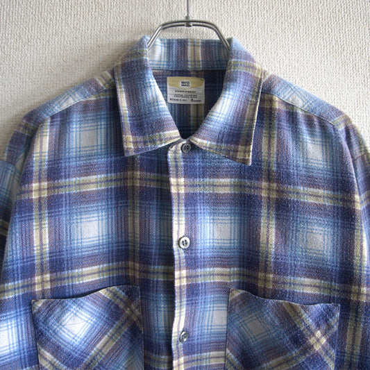 Big Mac 60S Ombre Check Flannel Shirt Size M