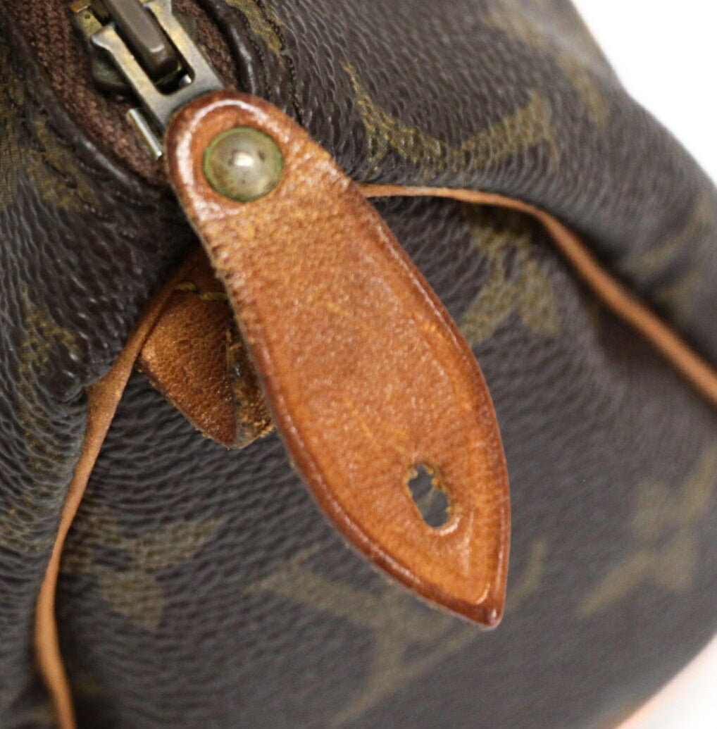 LOUIS VUITTON Mini Speedy Monogram Bag Brown Size ONE SIZE