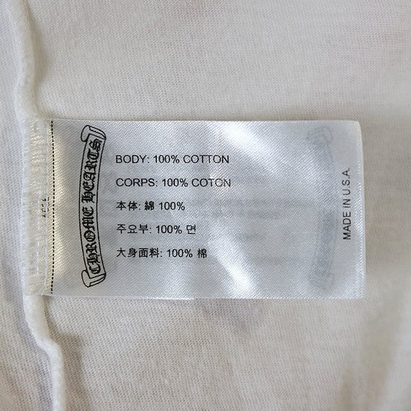 CHROME HEARTS I LOVE NY Long Sleeve T-Shirt White Size L