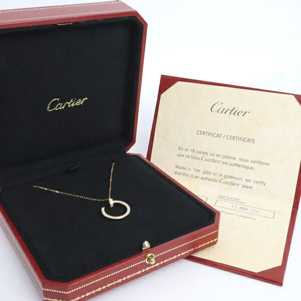Cartier Juste Pavé Diamond Necklace Pink Gold Size ONE SIZE