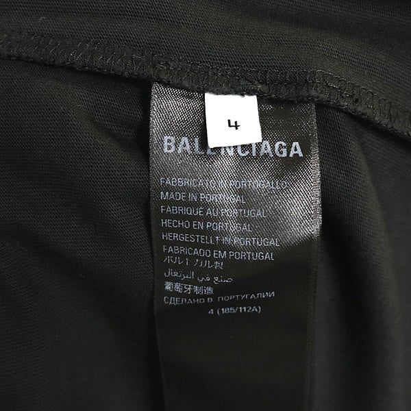 BALENCIAGA EREWHON Collab Short Sleeve T-Shirt Black Size 4
