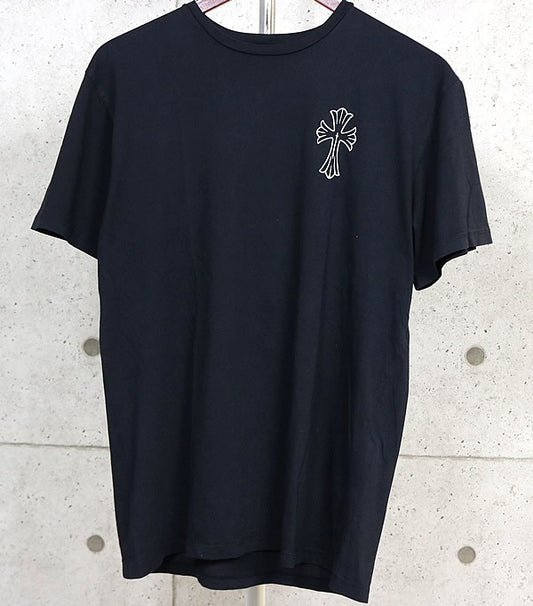 CHROME HEARTS Small Cross Logo T-Shirt Black Size M