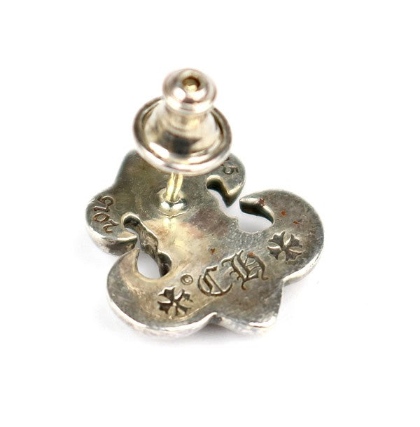 CHROME HEARTS Large BS Fleur Earring Silver Size ONE SIZE