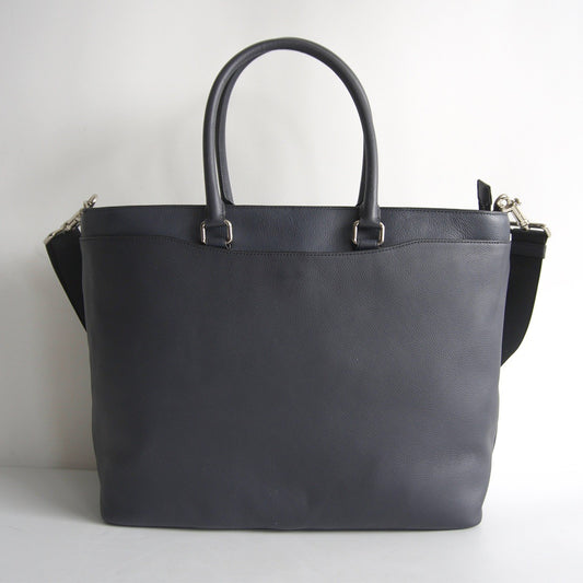 Coach 2-way Leather Tote Bag Blue
