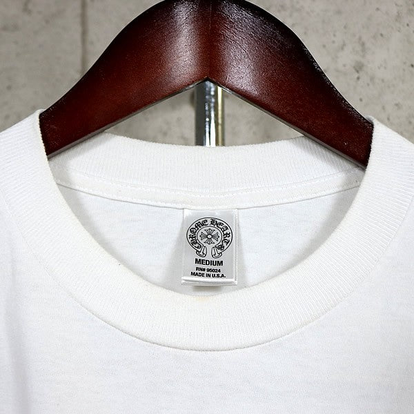 CHROME HEARTS Old Vintage CH Plus LA T-Shirt White Size M