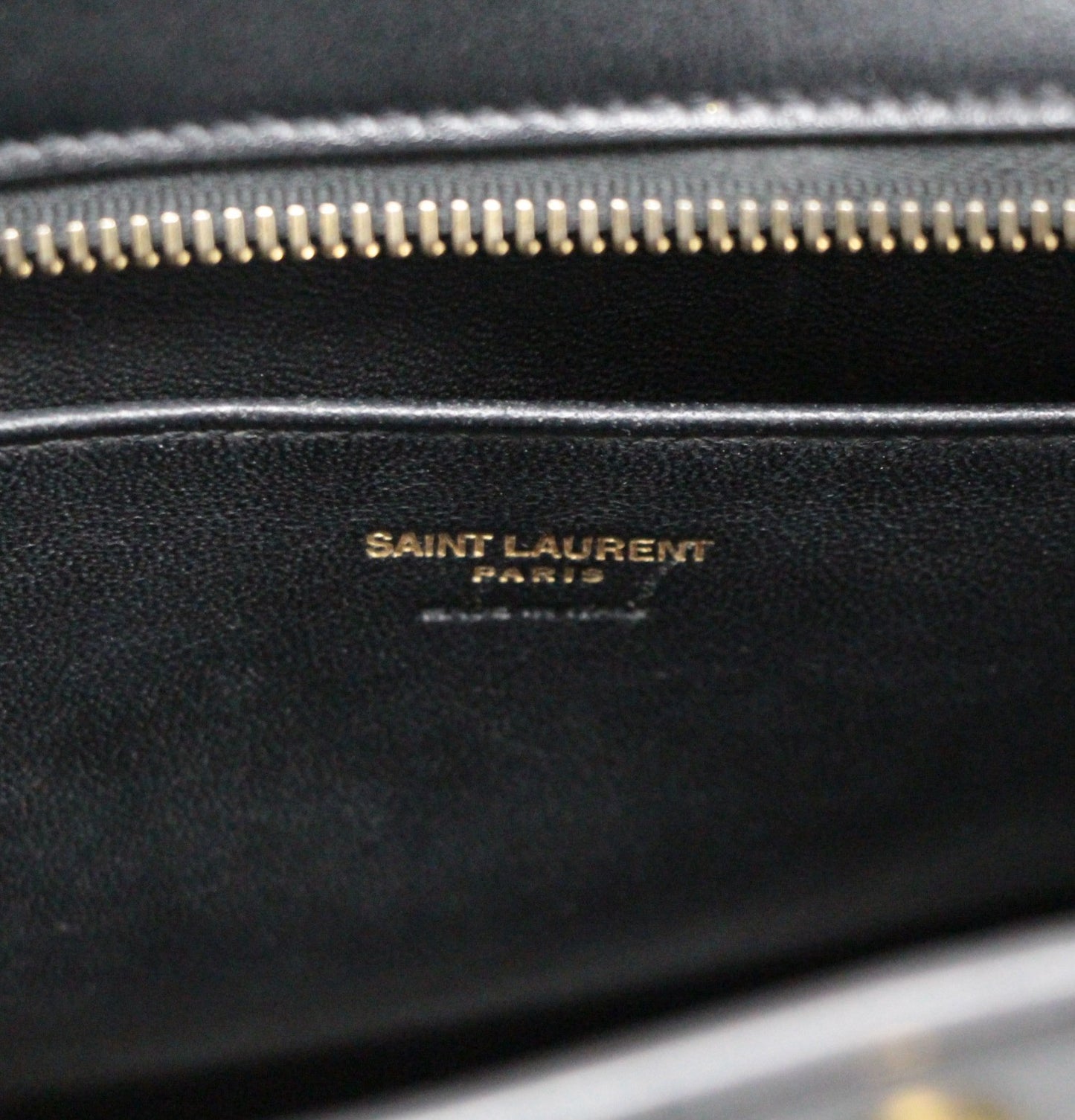 SAINT LAURENT PARIS Baby Cabas Calf Bag Black Size ONE SIZE