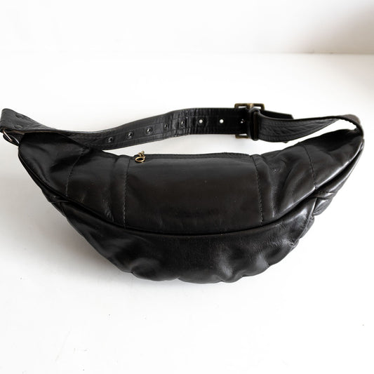 KADOYA HEAD FACTORY Leather waist bag Black