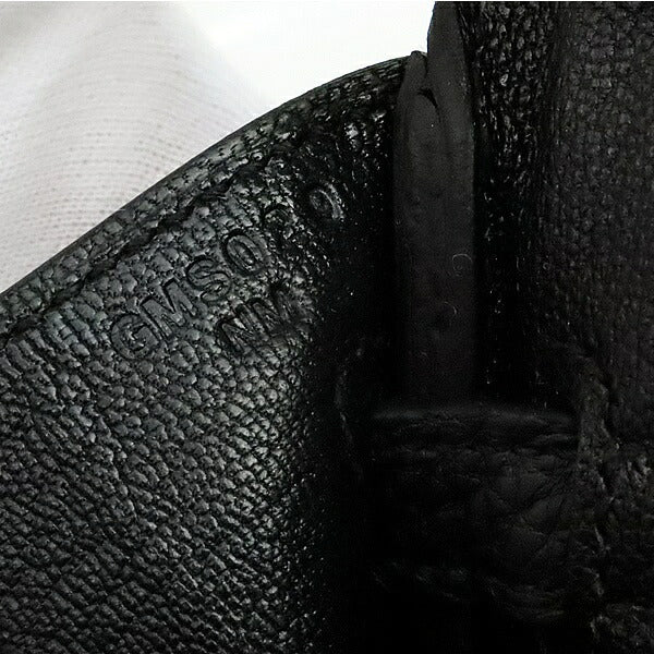 HERMES Birkin 25 Togo Black G HW Handbag Size ONE SIZE
