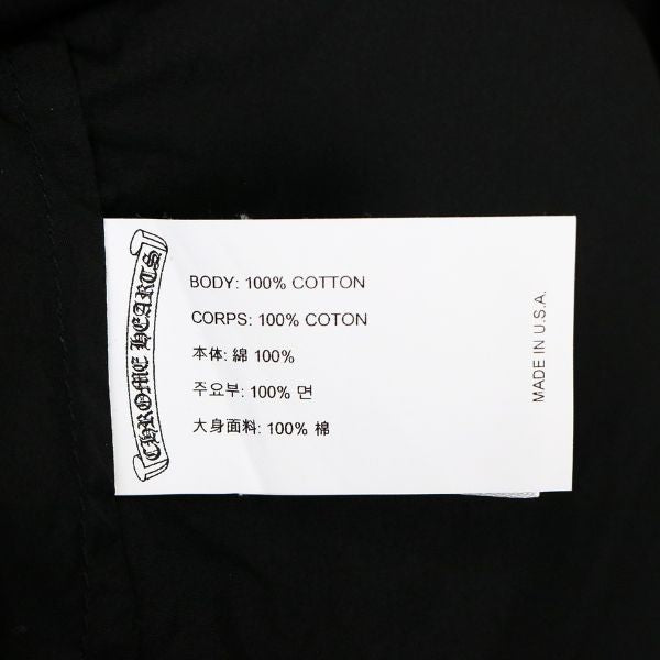 CHROME HEARTS Mahal Kita CH Embroidery Shirt Black Size M