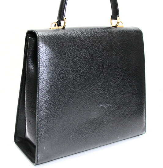 GUCCI Black Leather Lady Lock 2-WAY Bag Size ONE SIZE