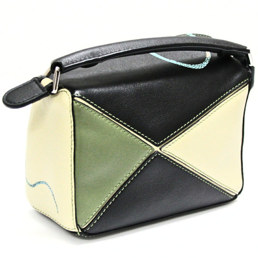 LOEWE Paula's Ibiza Mini Puzzle Bag Green Size ONE SIZE
