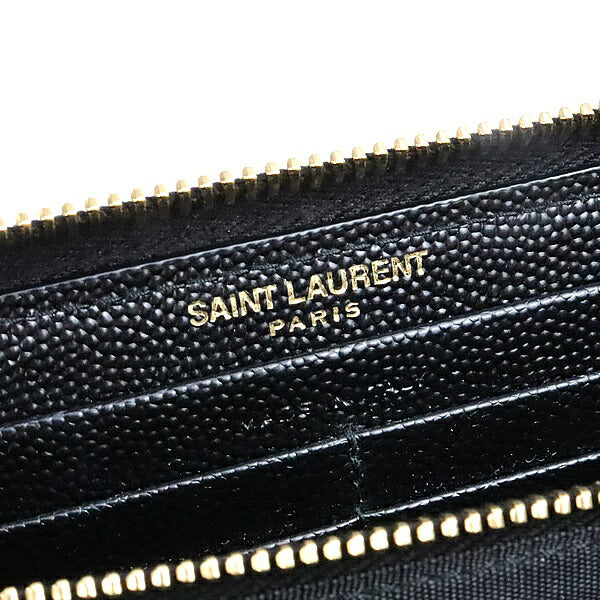 SAINT LAURENT PARIS Cassandra Wallet Black Size ONE SIZE