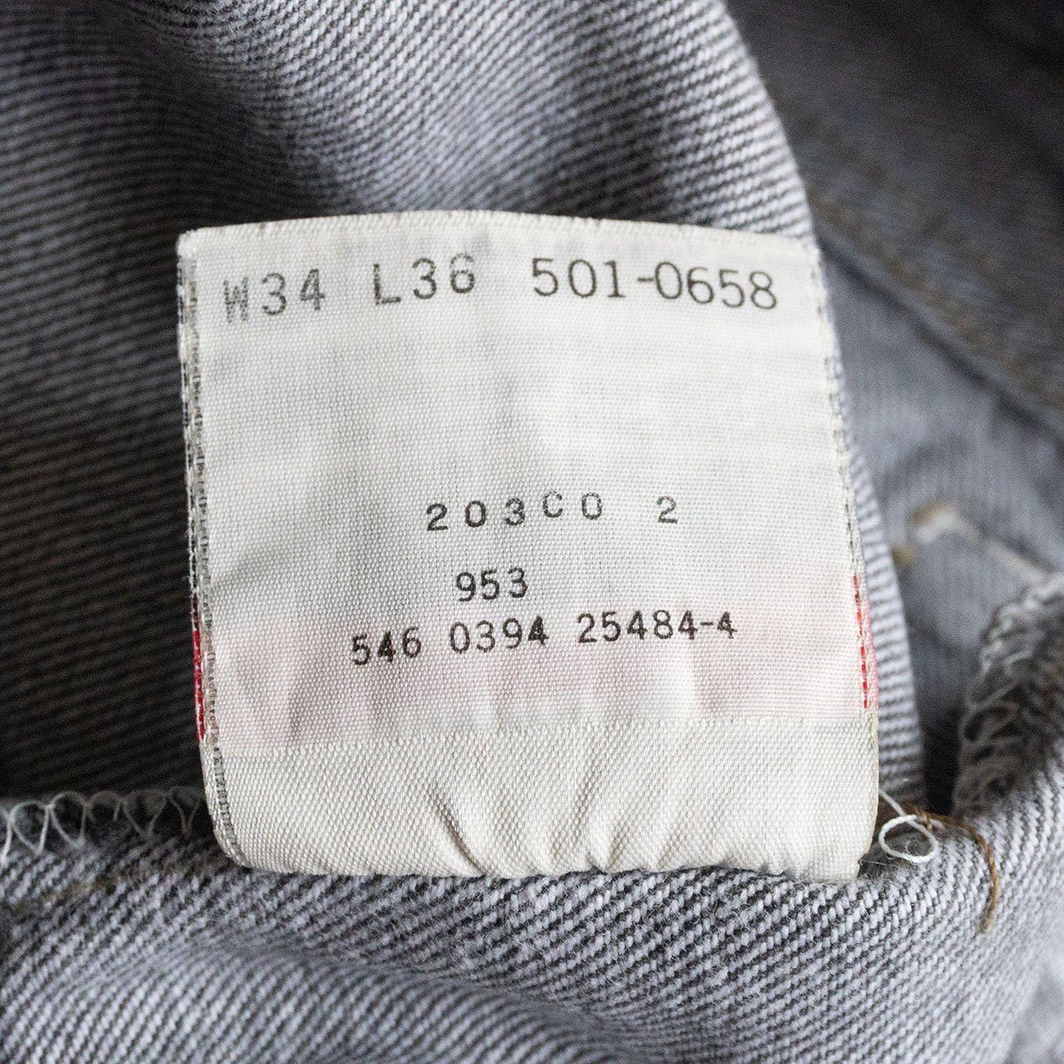 Levi's 90s 501 Black Jeans Denim Pants Size 34×36