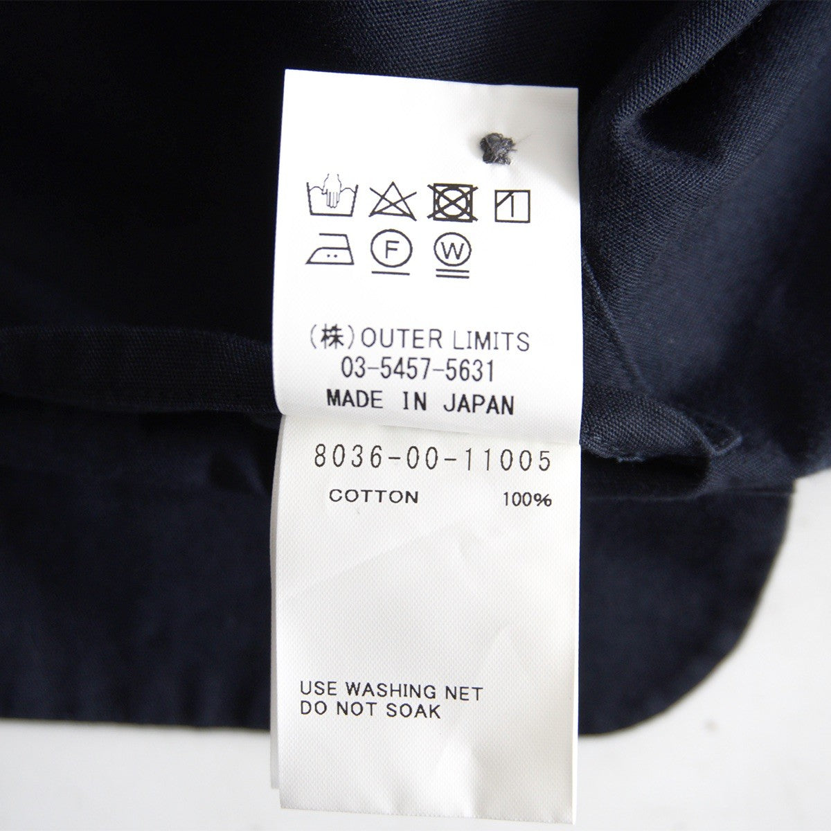 Nigel Cabourn OPEN COLLAR SHIRT COTTON TWILL Blue Size 48