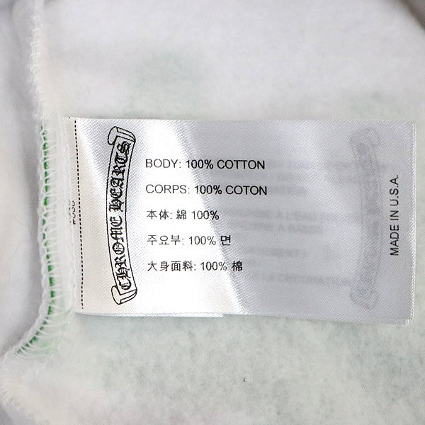 CHROME HEARTS Stencil Print Pullover Hoodie White Size M