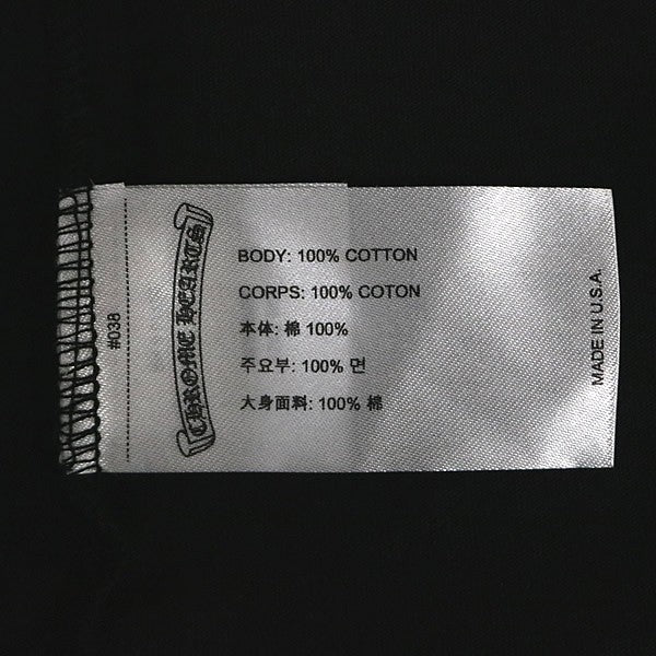 CHROME HEARTS Horseshoe Print Pocket Long Sleeve Tee Size M