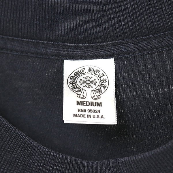 CHROME HEARTS Old Circle Logo CH Plus T-Shirt Black Size M
