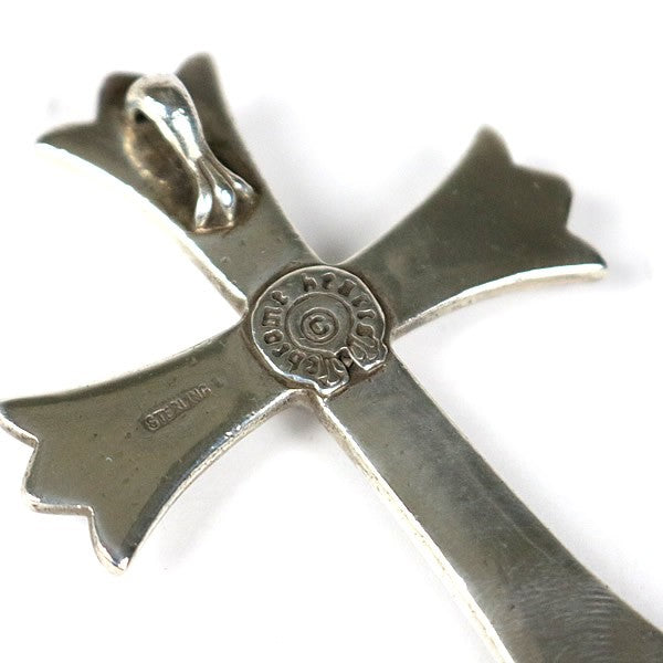 CHROME HEARTS SV925 Large Cross Pendant Charm Silver