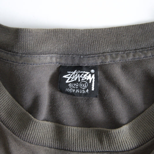 OLD STUSSY 80s Made in USA Double-Sided Print Size XXL