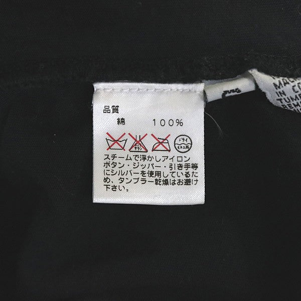 CHROME HEARTS Cross Button Horseshoe Polo Shirt Black Size S
